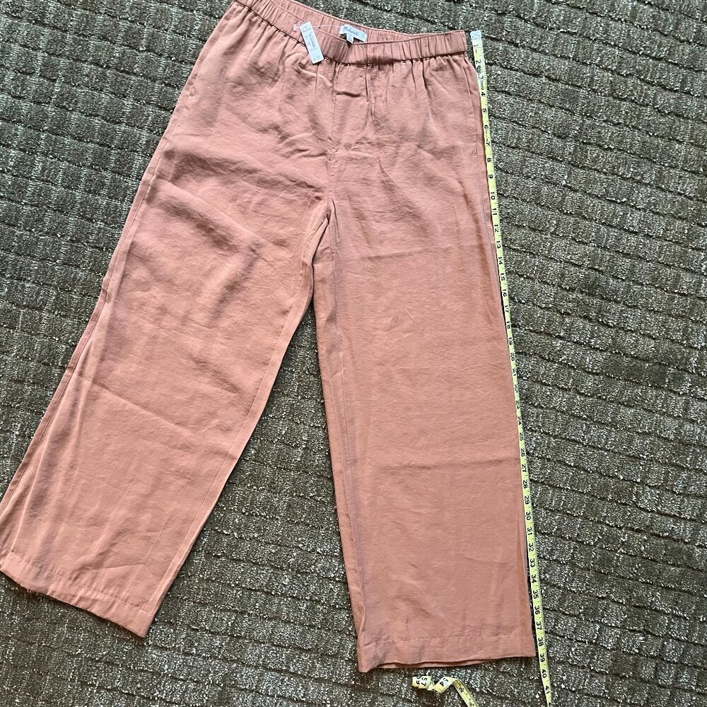 Madewell Tan Pull-On Wide-Leg Pants